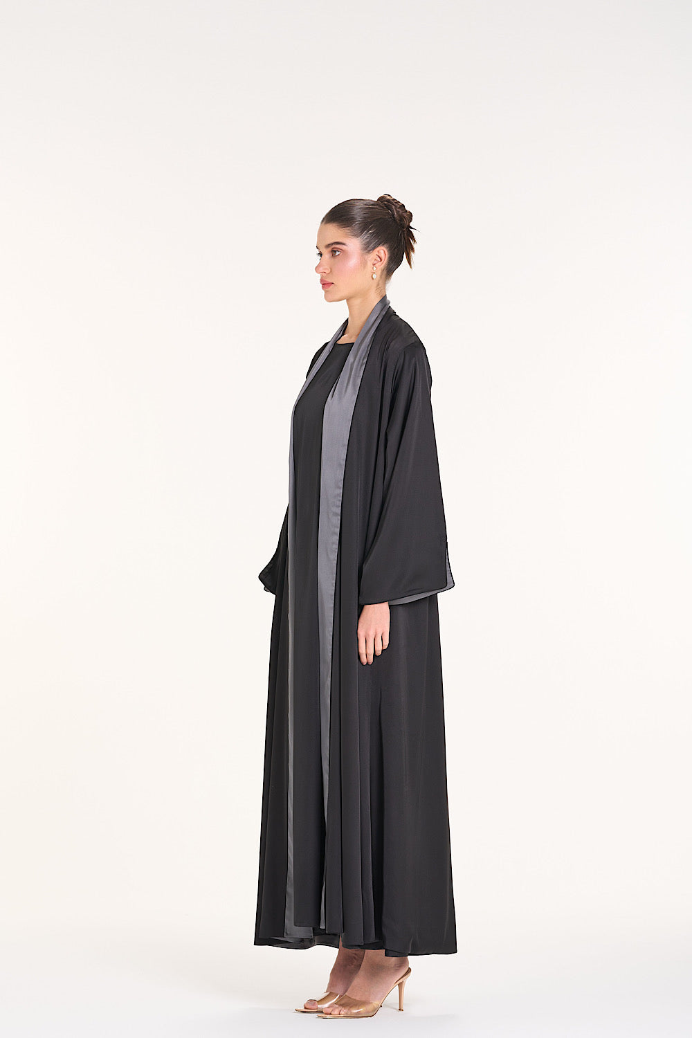 Plain Silk Abaya 6
