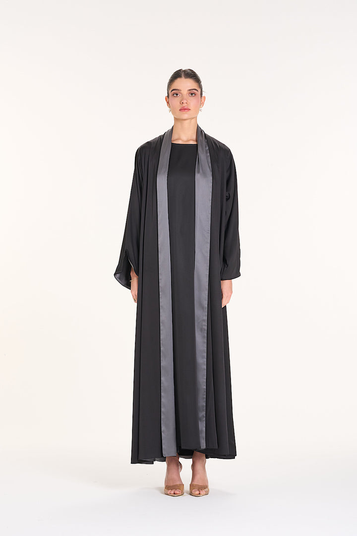 Plain Silk Abaya 6