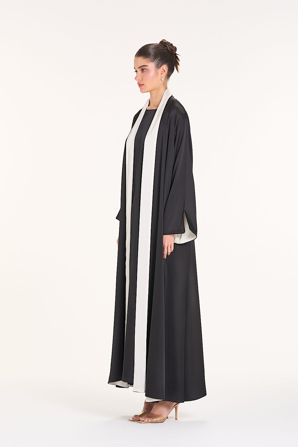 Plain Silk Abaya 7