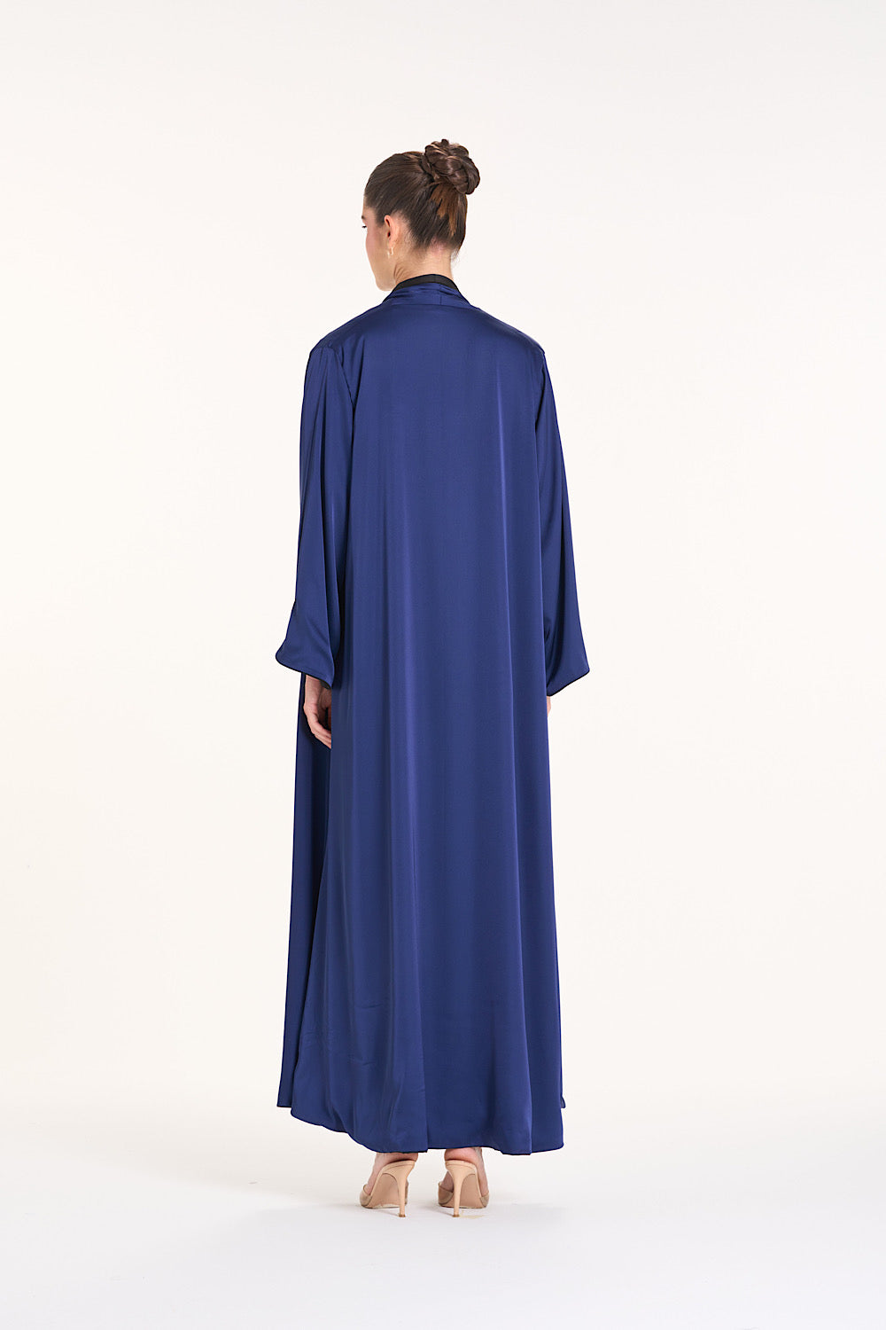 Plain Silk Abaya 5