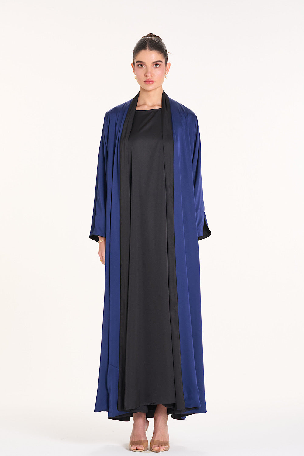 Plain Silk Abaya 5