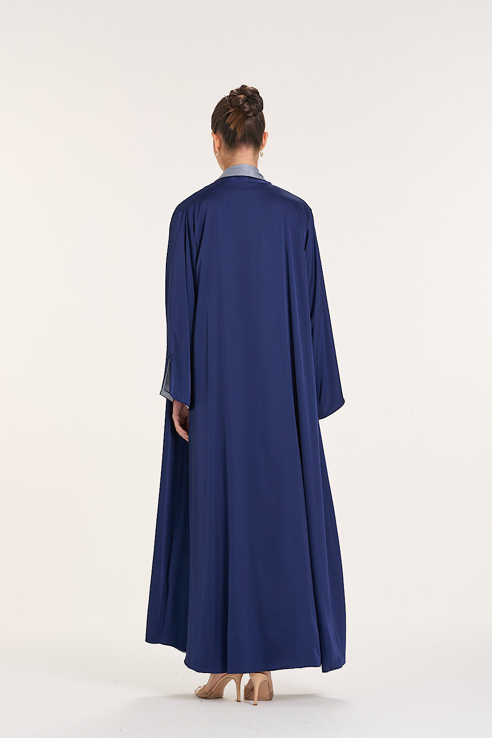 Plain Silk Abaya 3