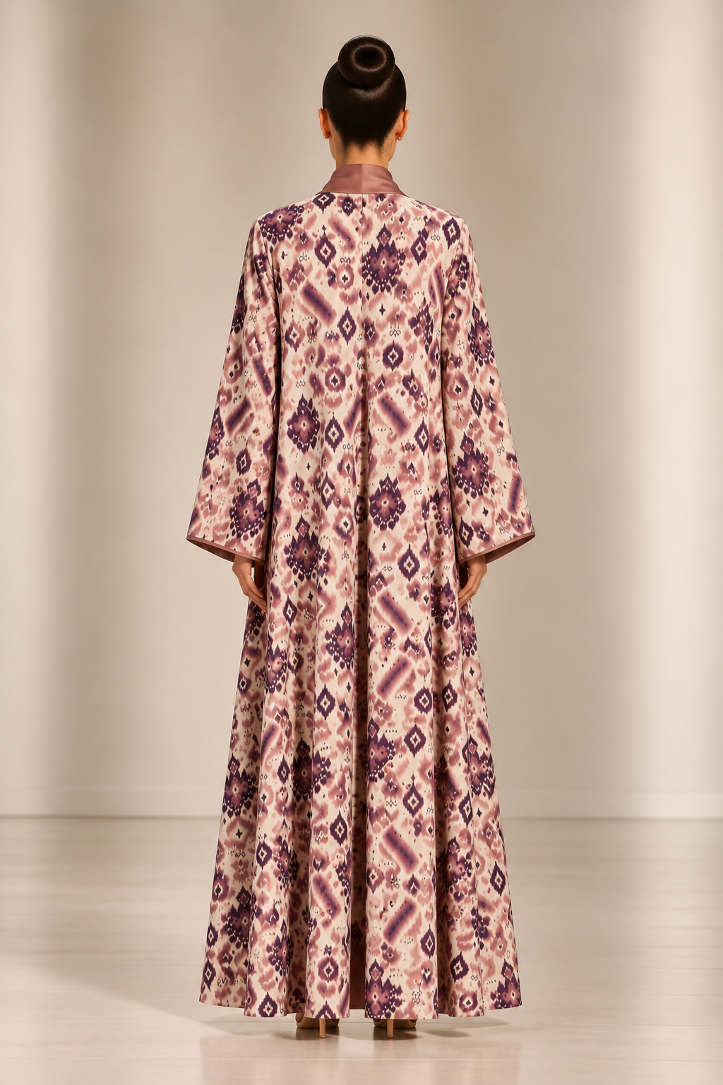 Dusty Rose Desert Mosaic Reversible Abaya