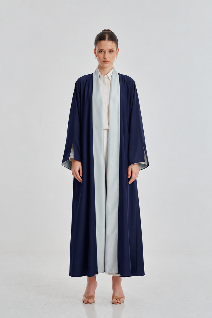Navy & Blue Reversible Abaya