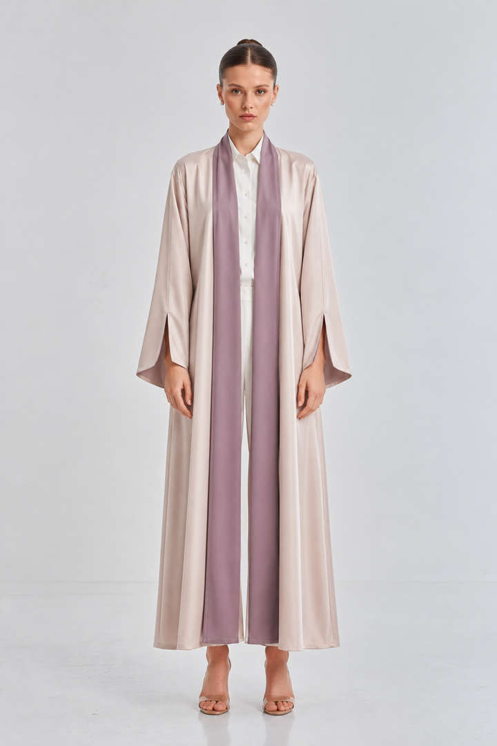 Mauve & Blush Reversible Abaya