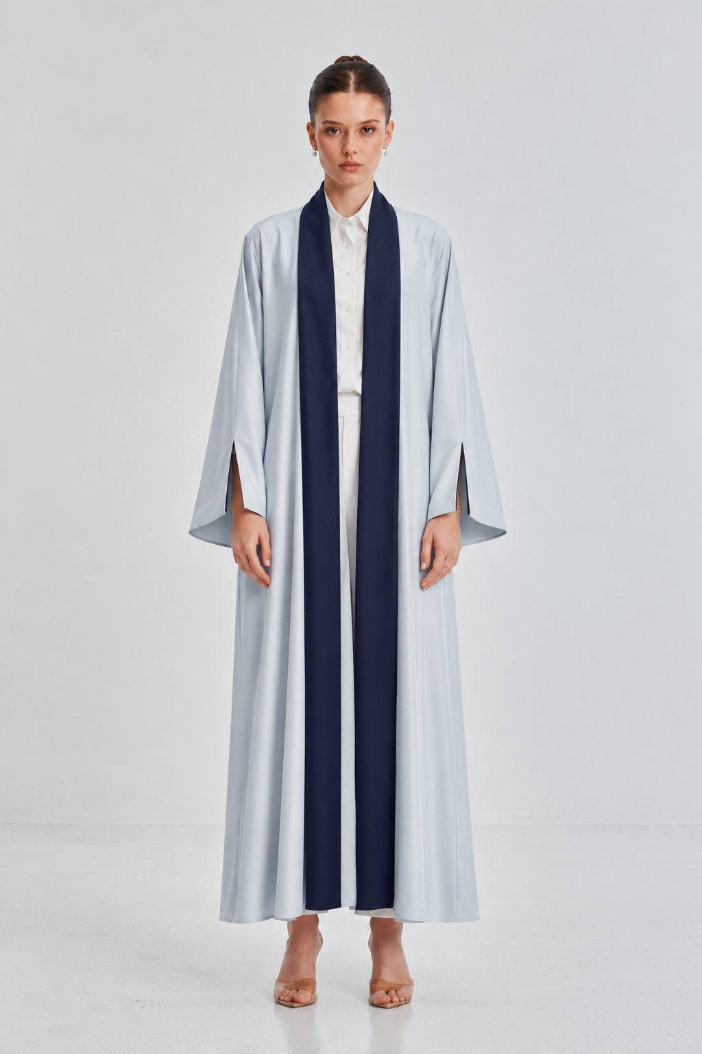 Navy & Blue Reversible Abaya