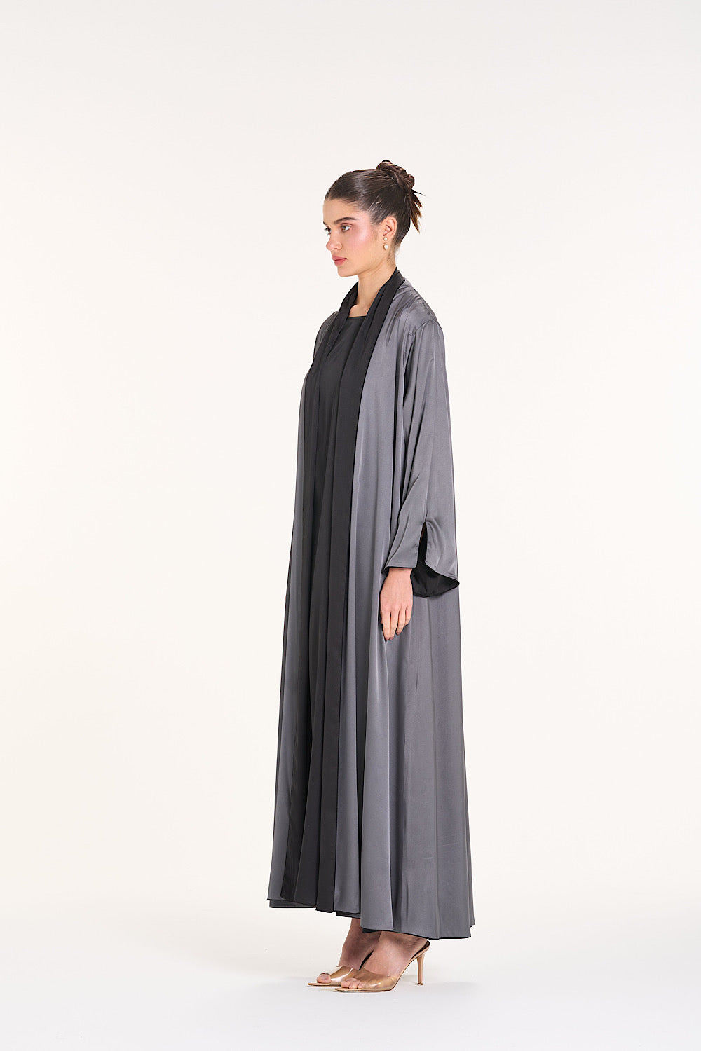 Plain Silk Abaya 6