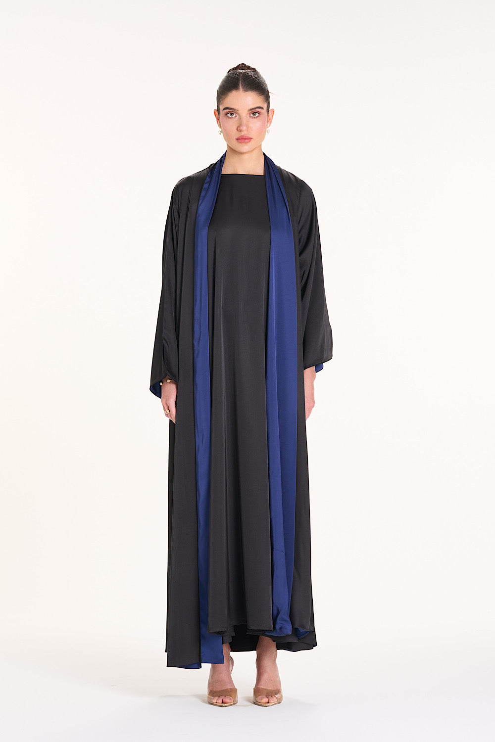 Plain Silk Abaya 5