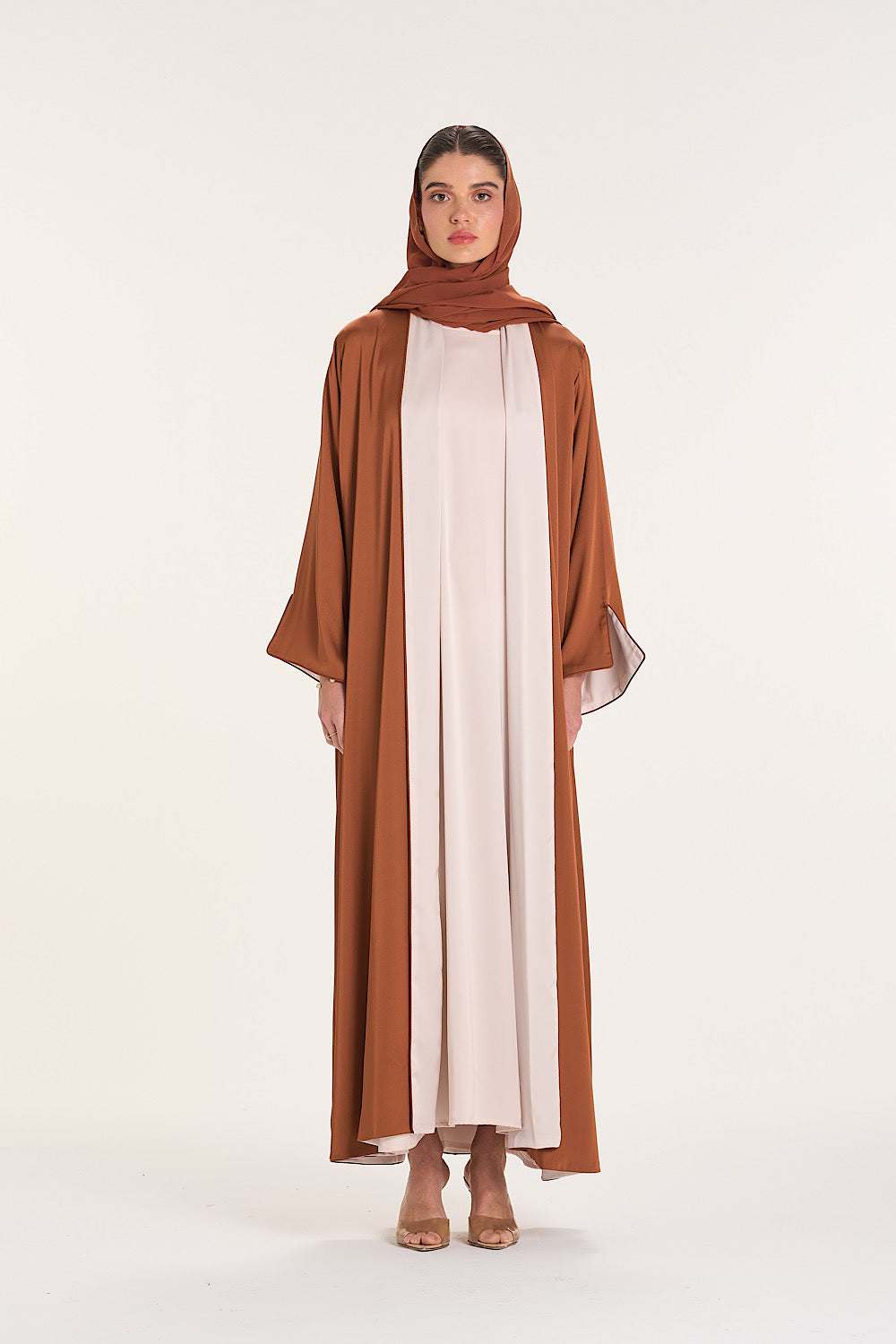 Plain Silk Abaya 1